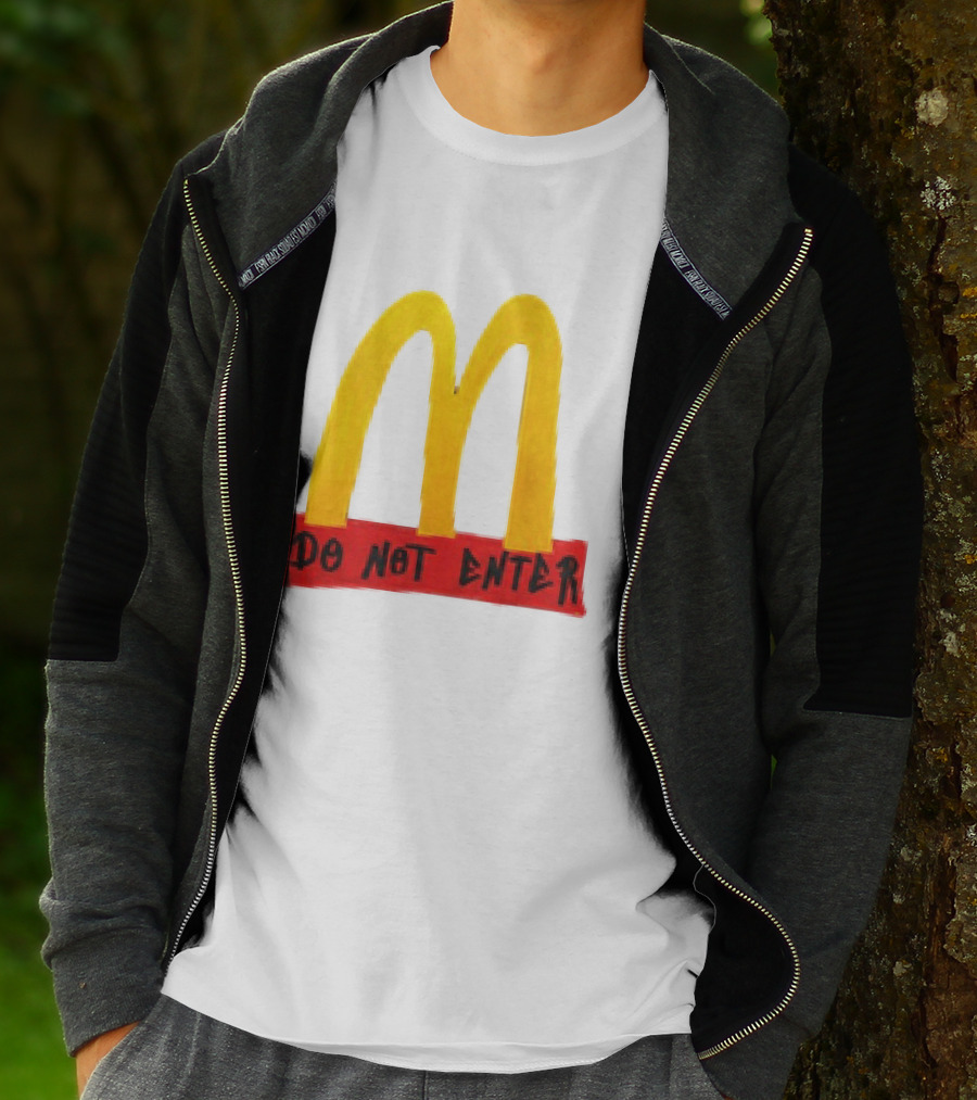 McDonald's Do Not Enter 2026 Yellow Arches Red T-Shirt