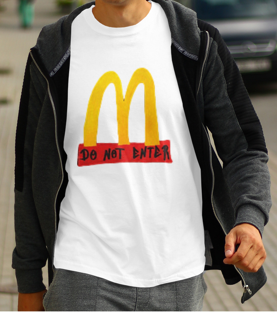 McDonald's Do Not Enter 2026 Yellow Arches Red T-Shirt