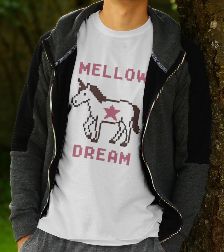 Mellow Dream Pixel Unicorn Star T-Shirt
