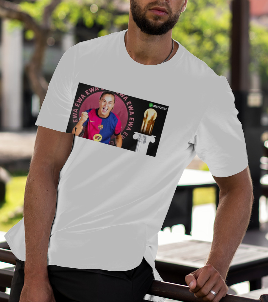 Ewa Pajor 2025 Gerd Muller Trophy Winner Barcelona FC BeSoccer T-Shirt
