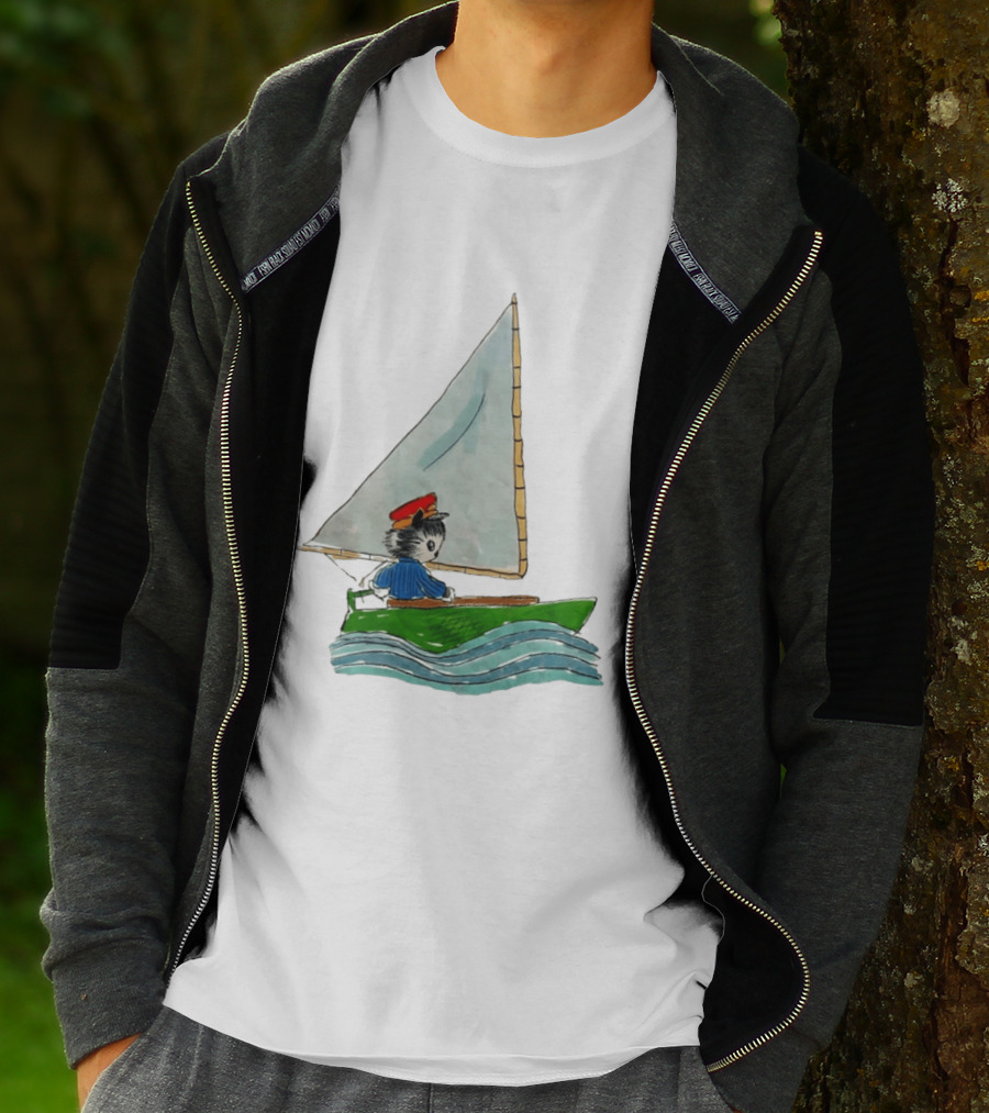 Sailing Kitty With Red Hat I Need To Return From Whence I Came Bestie T-Shirt