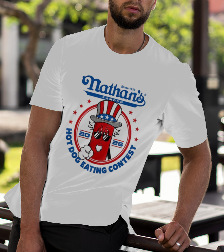 Nathan's Famous 2026 Hot Dog Eating Contest T-Shirt