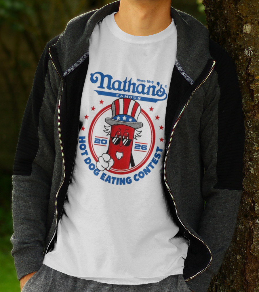 Nathan's Famous 2026 Hot Dog Eating Contest T-Shirt