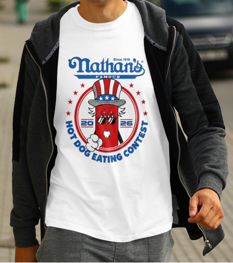 Nathan's Famous 2026 Hot Dog Eating Contest T-Shirt