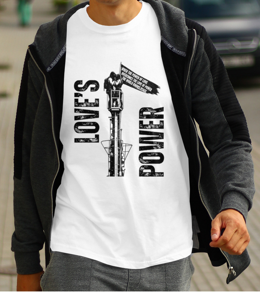 Love's Power Angela Nikolau And Ivan Beerkus Tower Embrace T-Shirt