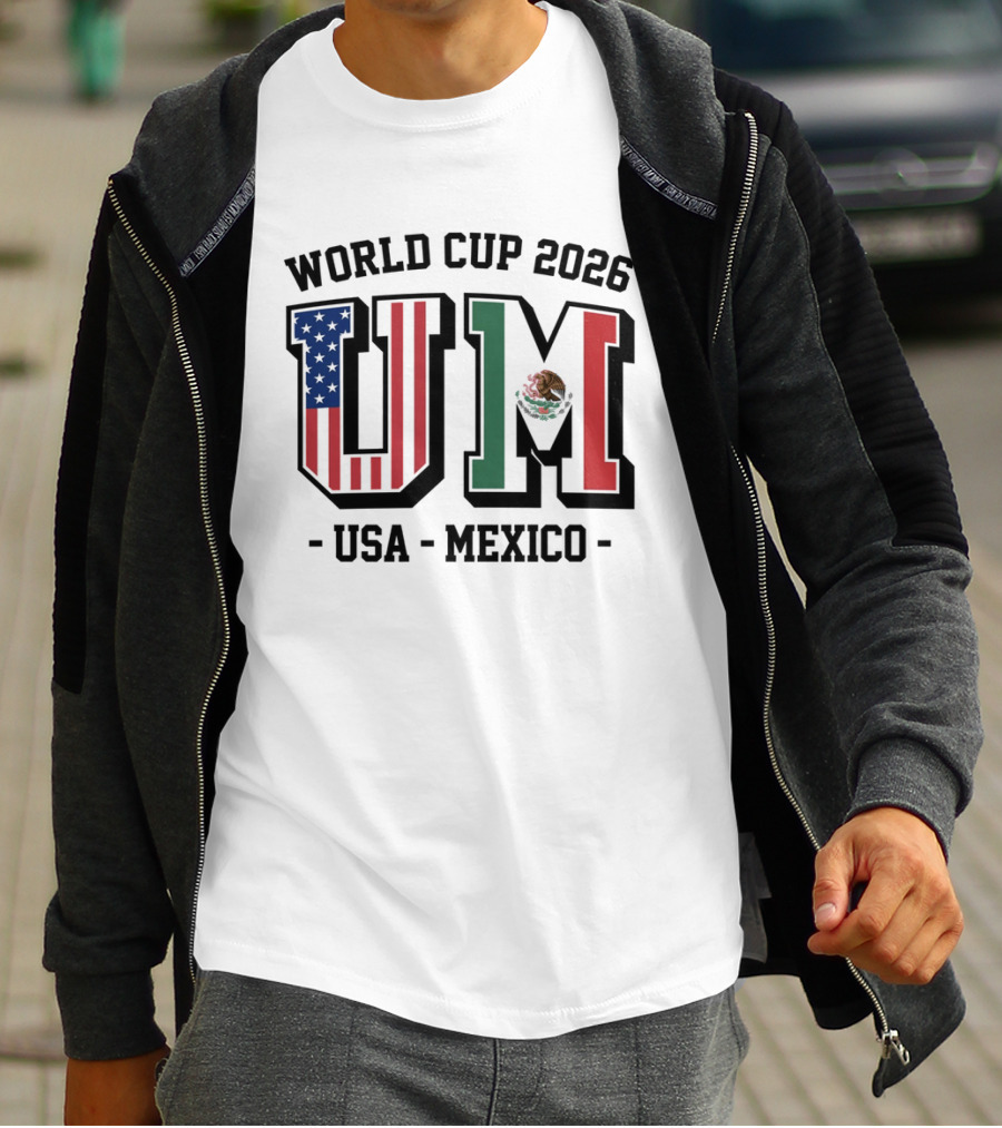 World Cup 2026 USA Mexico Flag UM T-Shirt