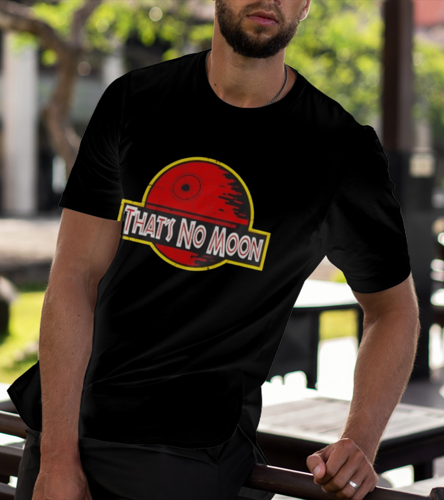 Death Star Jurassic Park That's No Moon Crossover Fan Merch T-Shirt