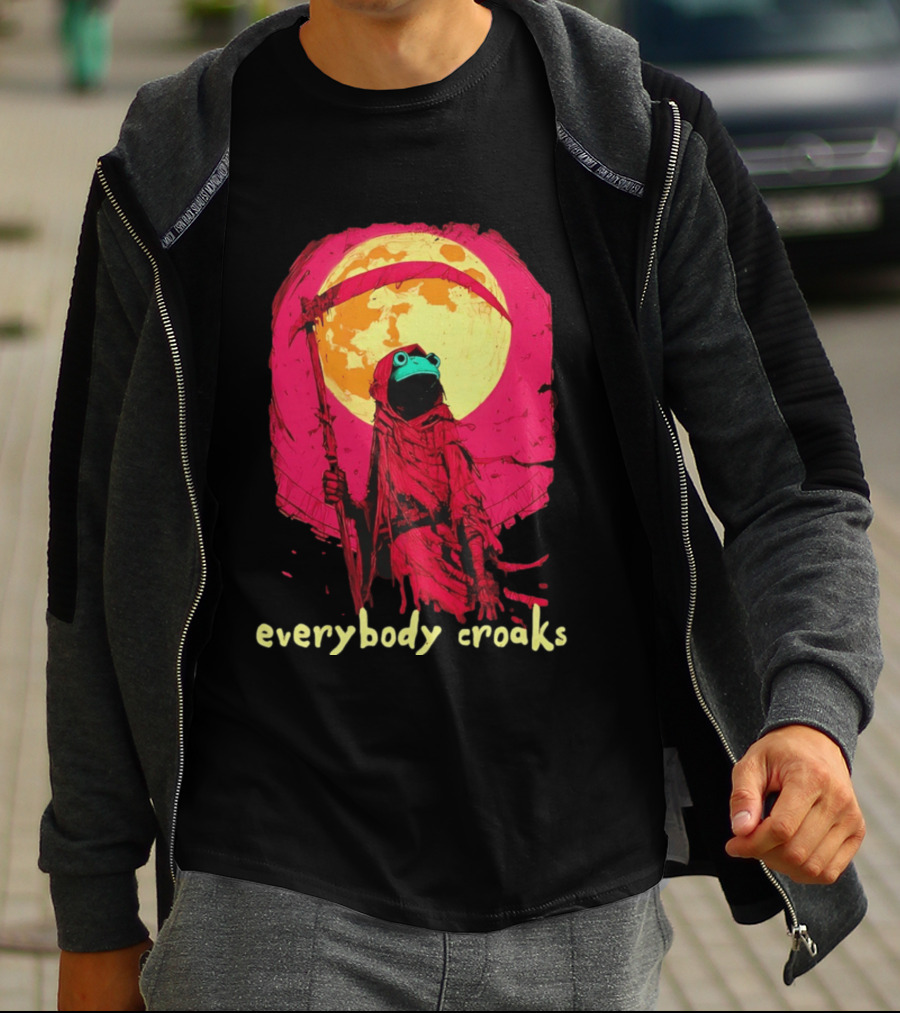 Everybody Croaks Frog Reaper Moon Scene T-Shirt
