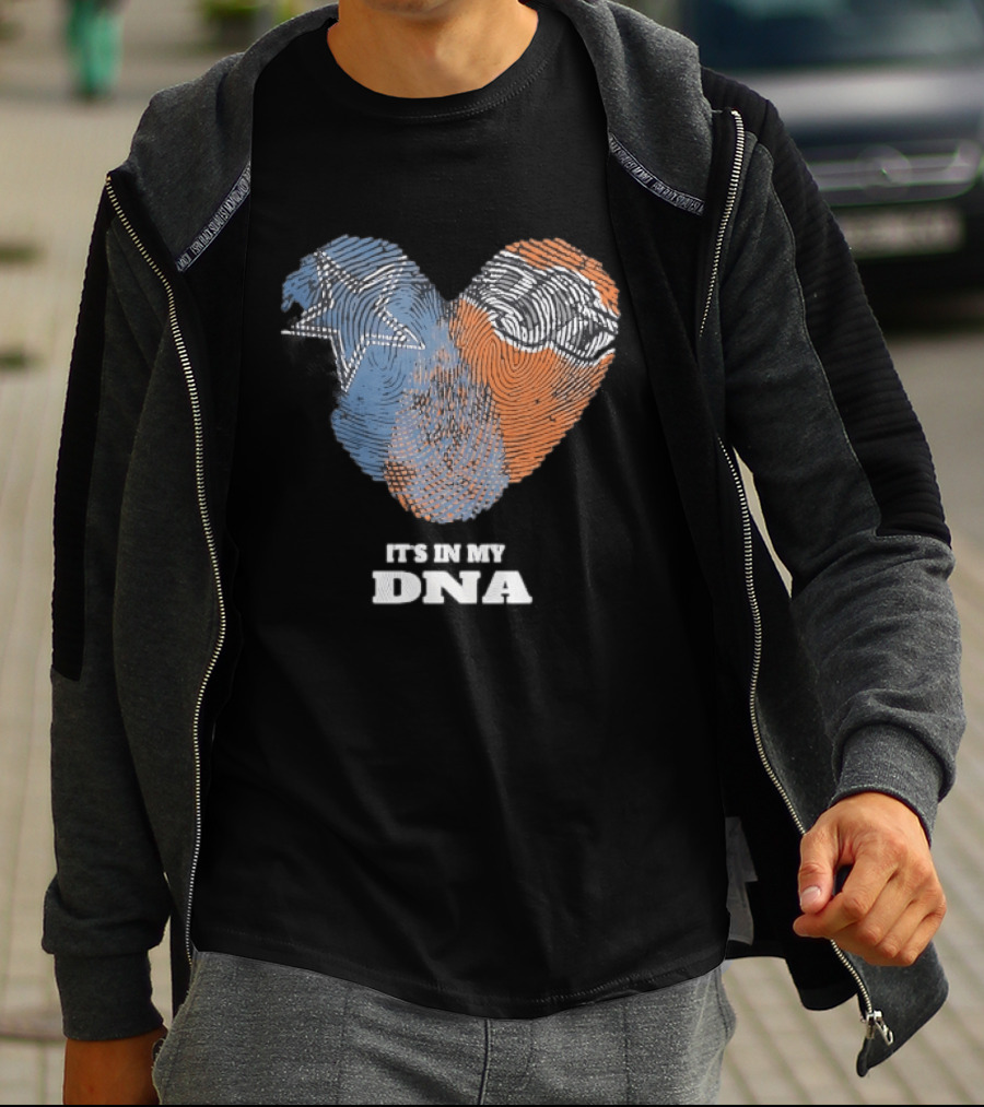 Texas Longhorns It's In My DNA Fingerprint Heart T-Shirt
