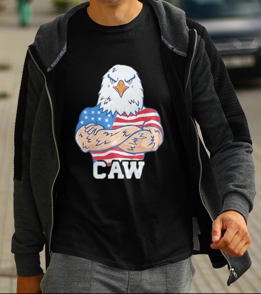 Pat McAfee Eagle Caw American Flag 4th Of July T-Shirt