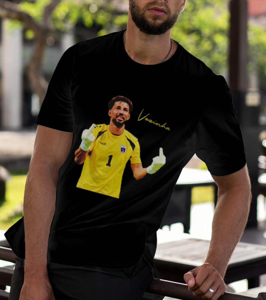 Vozinha Cape Verde National Team Number 1 Player Gesture T-Shirt