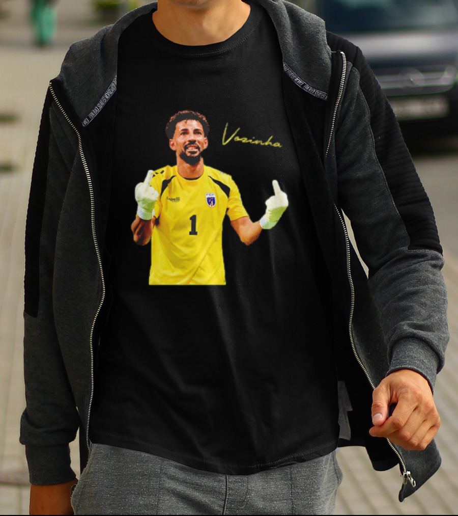 Vozinha Cape Verde National Team Number 1 Player Gesture T-Shirt