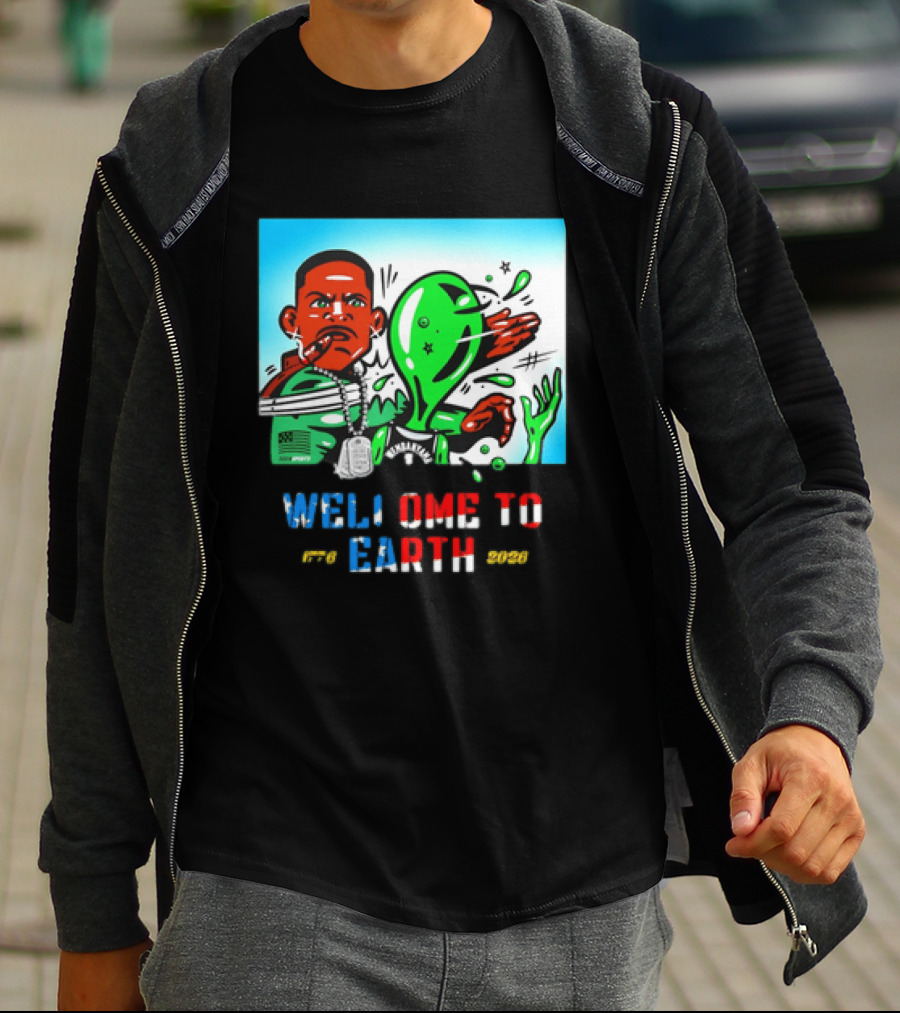 Victor Wembanyama San Antonio Spurs Welcome To Earth 1776 2026 T-Shirt