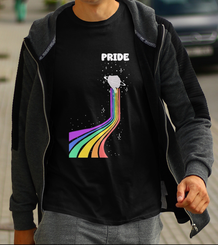 Pride Rainbow Space Hand Magic T-Shirt