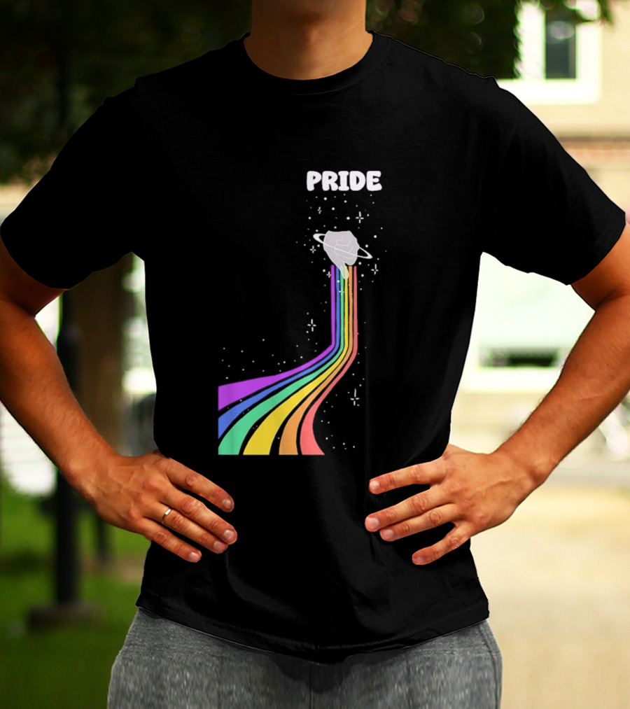 Pride Rainbow Space Hand Magic T-Shirt