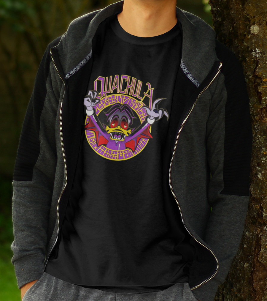 Quackula Vampire Duck Halloween Cartoon T-Shirt