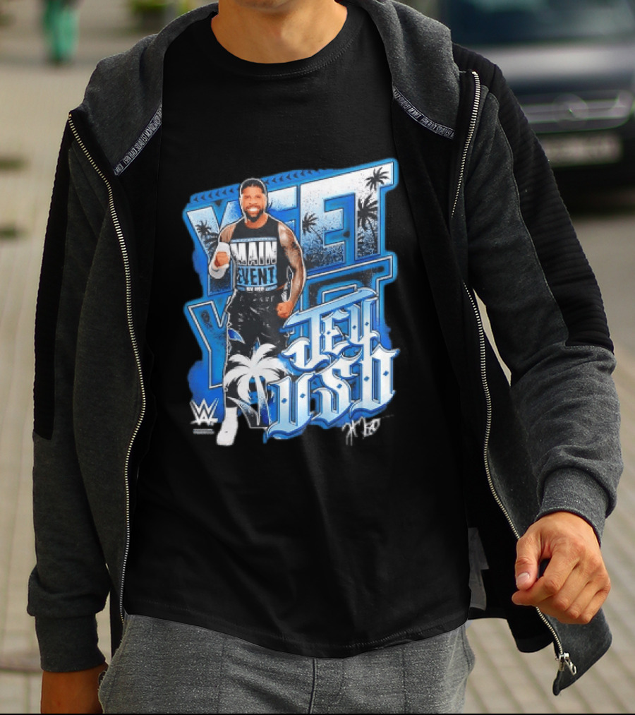 WWE Jey Uso Main Event Yeet Palm Trees Wrestling T-Shirt