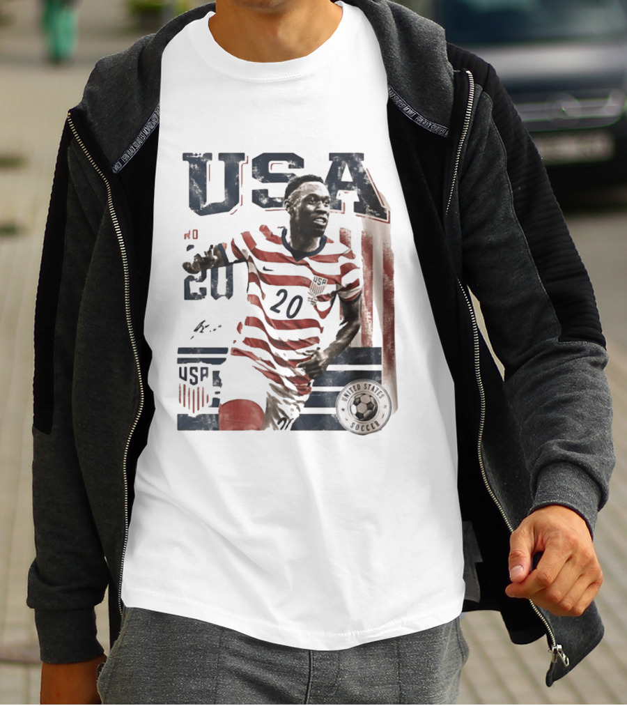 USA Soccer No. 20 United States Soccer Folarin Balogun T-Shirt