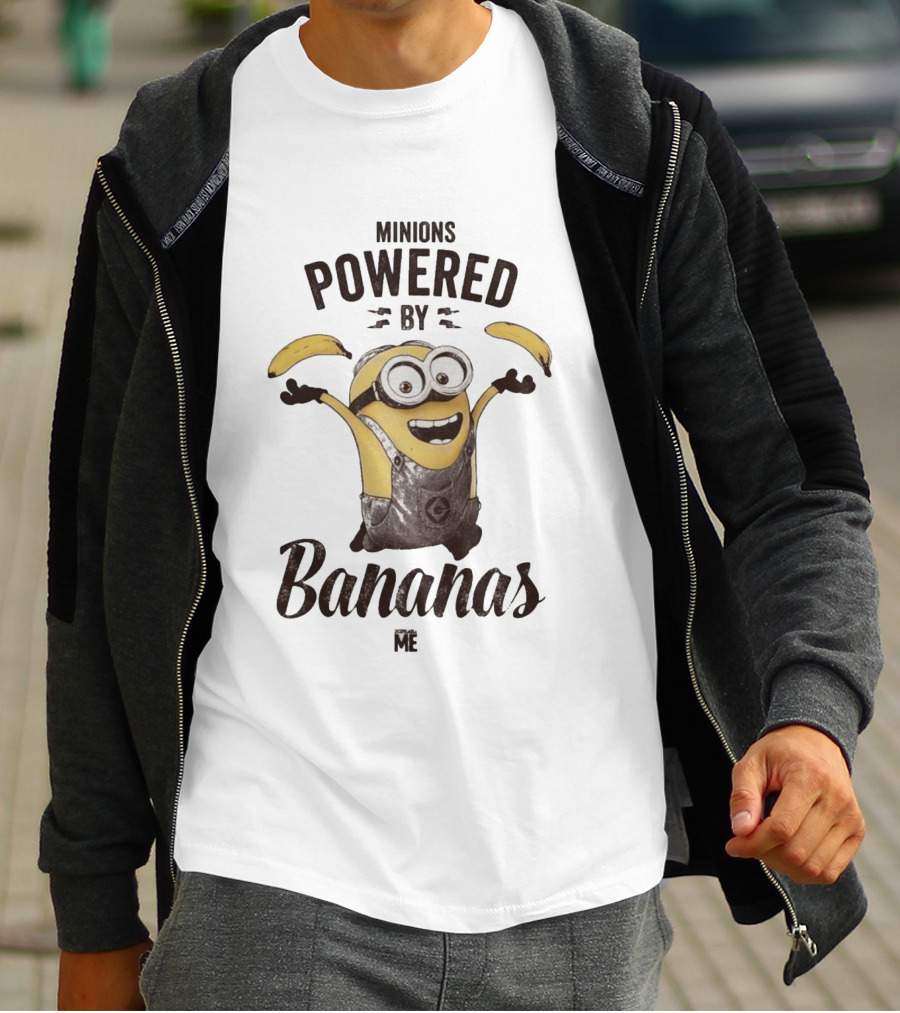Minions Powered By Bananas Me T-Shirt