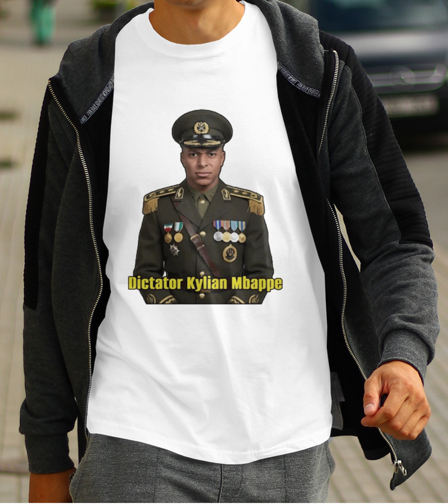 Kylian Mbappe France National Team Dictator Kylian Mbappe Military Uniform T-Shirt