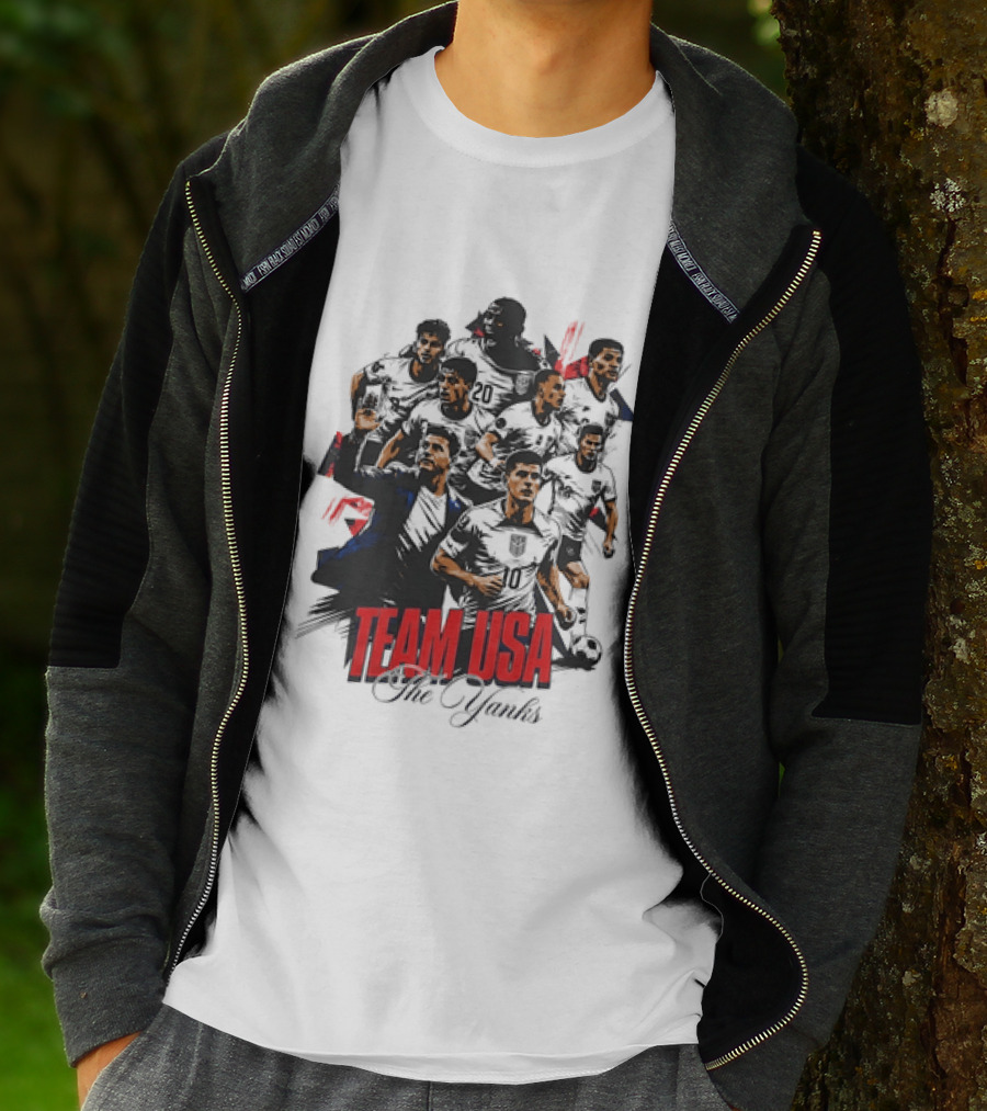 Team USA The Yanks USMNT Collage T-Shirt