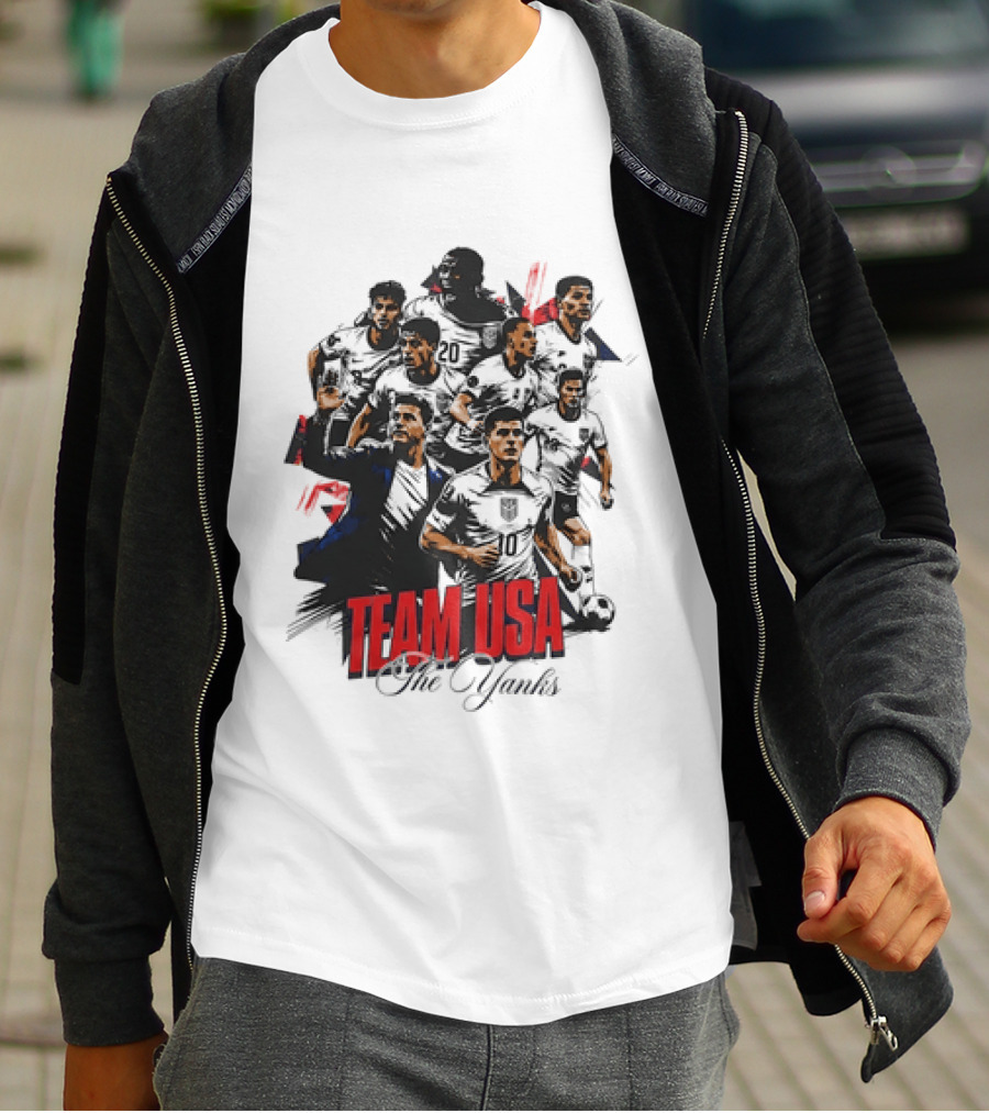 Team USA The Yanks USMNT Collage T-Shirt
