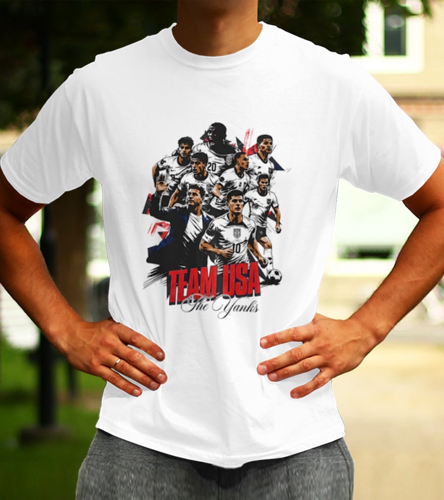 Team USA The Yanks USMNT Collage T-Shirt