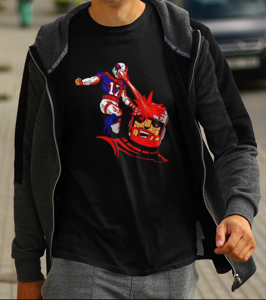 Buffalo Bills Josh Allen Laser Eyes Vs. Bo Jackson Battle Arena T-Shirt