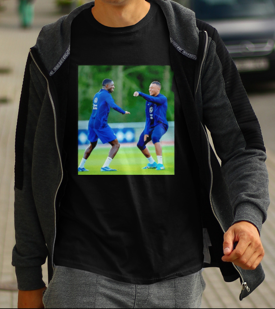 Kylian Mbappe Ousmane Dembele France National Football Team Training France Football Kings Of Europe T-Shirt