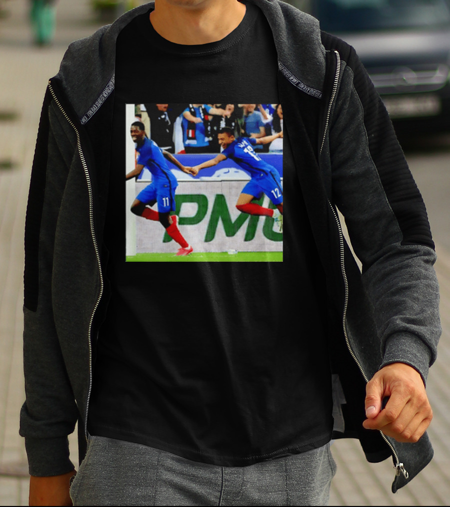 France National Team Kylian Mbappé Ousmane Dembélé Celebration T-Shirt