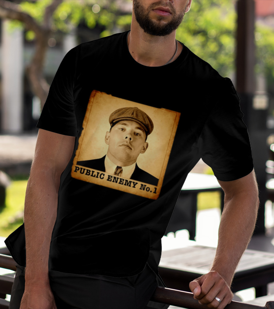 Los Angeles Dodgers Public Enemy No 1 Vintage Wanted T-Shirt