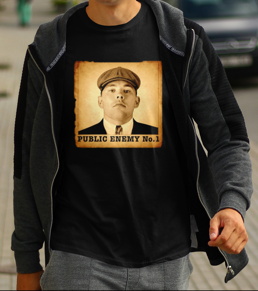 Los Angeles Dodgers Public Enemy No 1 Vintage Wanted T-Shirt