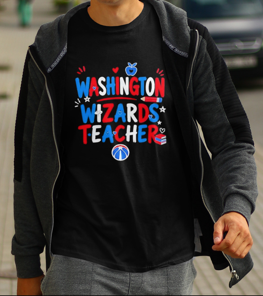 Washington Wizards Teacher Basketball School Spirit T-Shirt