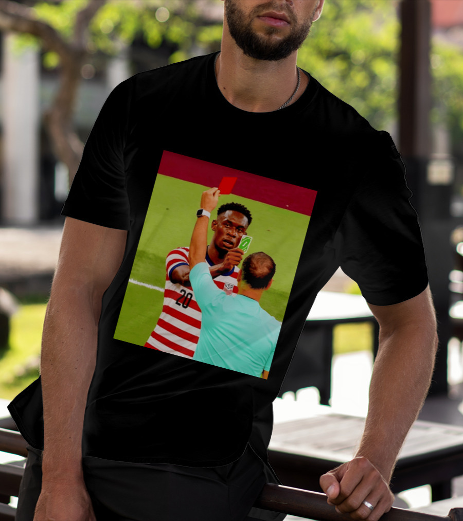 Folarin Balogun USMNT Number 20 Reverse Card Meme Soccer T-Shirt