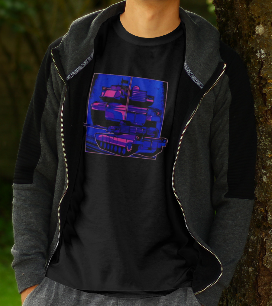 Night Crawler Military Tank Armored Vehicle Dual Palettes T-Shirt