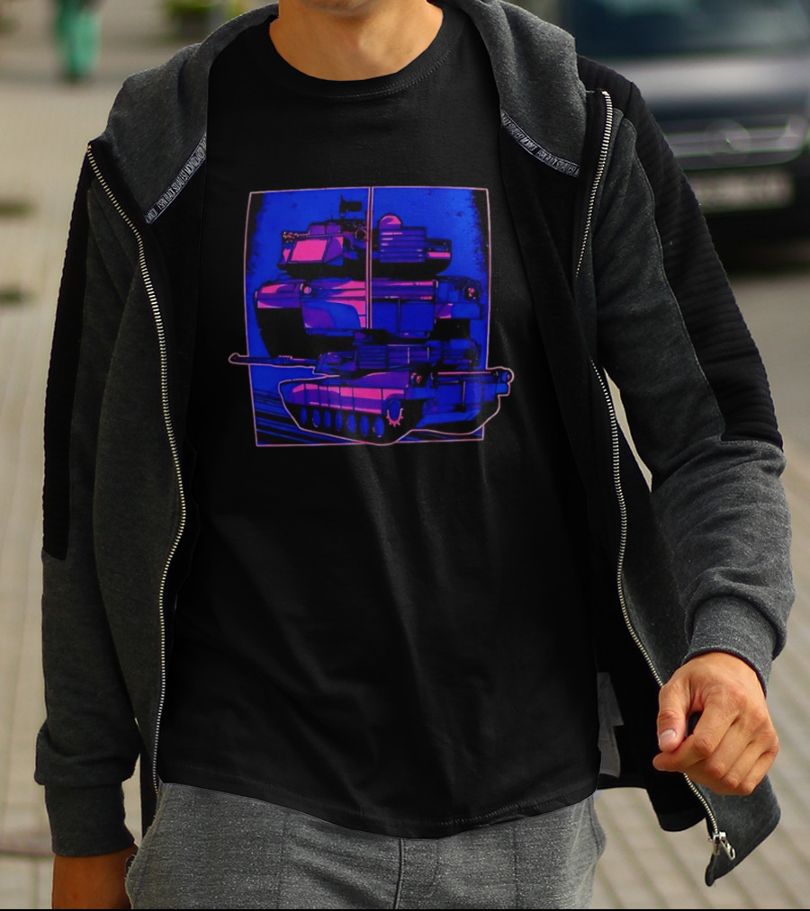 Night Crawler Military Tank Armored Vehicle Dual Palettes T-Shirt