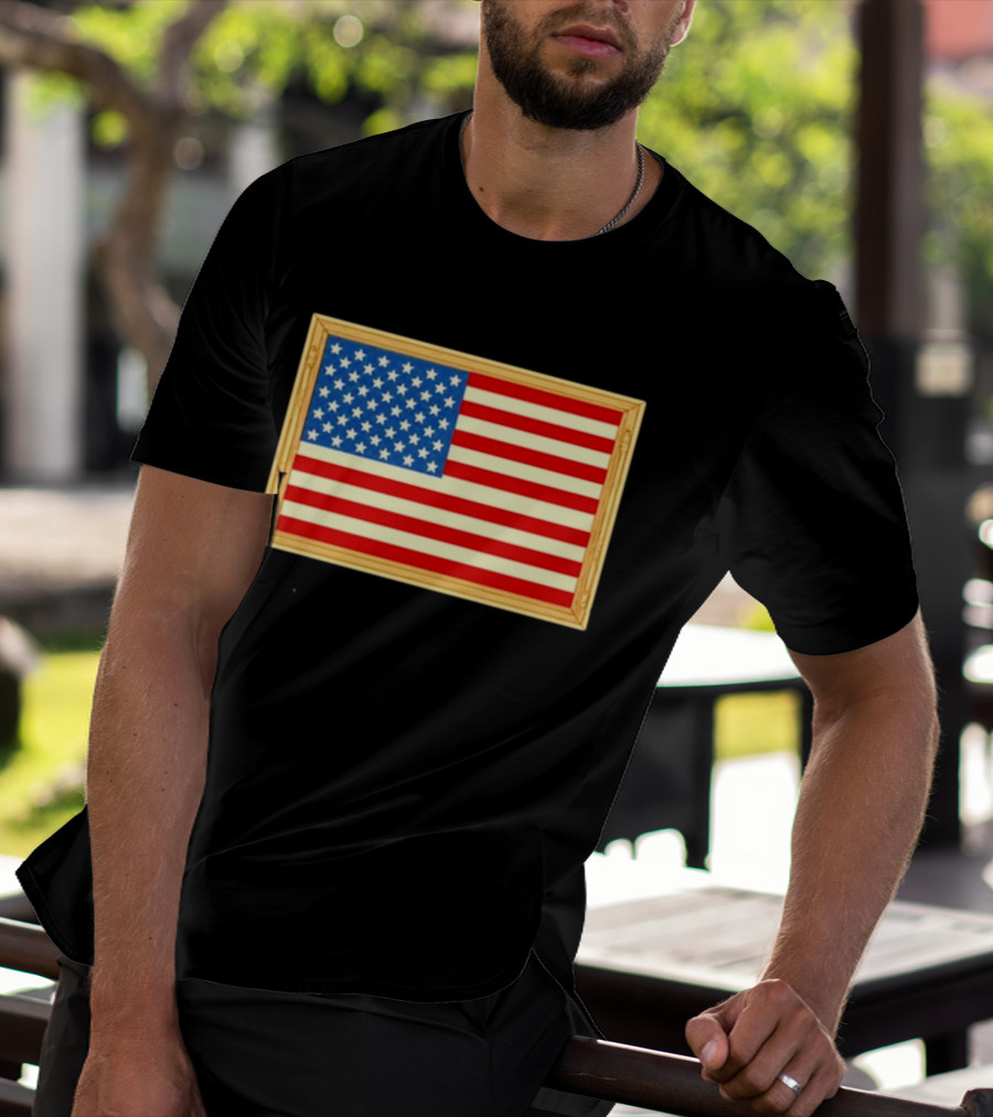 Theodore Roosevelt We Must Dare To Be Great American Flag T-Shirt