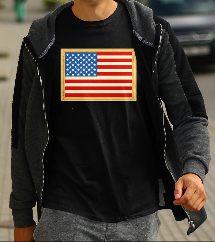 Theodore Roosevelt We Must Dare To Be Great American Flag T-Shirt