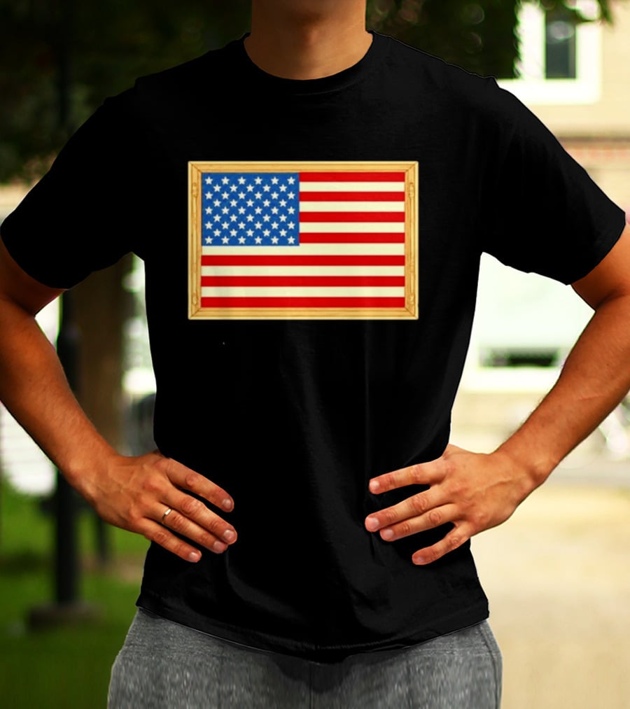 Theodore Roosevelt We Must Dare To Be Great American Flag T-Shirt