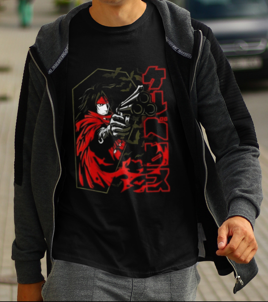 Vincent Valentine Final Fantasy VII Lock N Load Manga T-Shirt