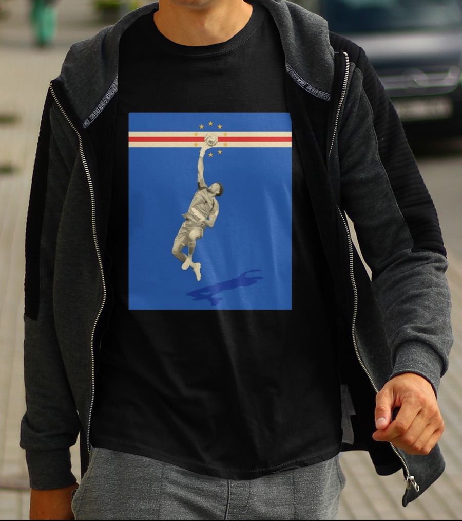Vozinha Cape Verde African Cup Of Nations Soccer Star Goalkeeper Save T-Shirt
