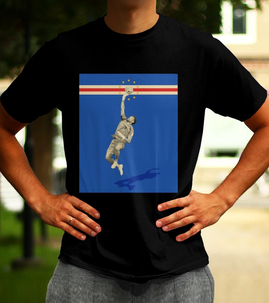 Vozinha Cape Verde African Cup Of Nations Soccer Star Goalkeeper Save T-Shirt