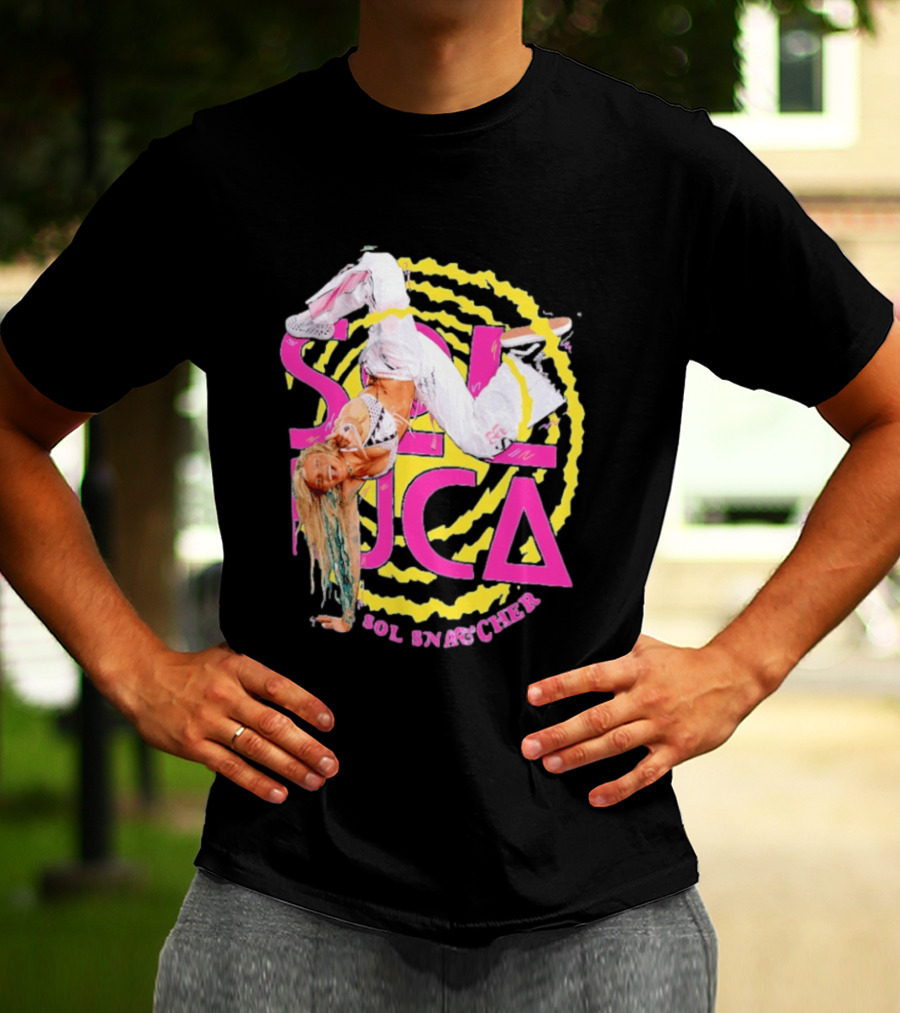 Sol Ruca Sol Snatcher WWE NXT Wrestling Star Colorful Backflip Action T-Shirt