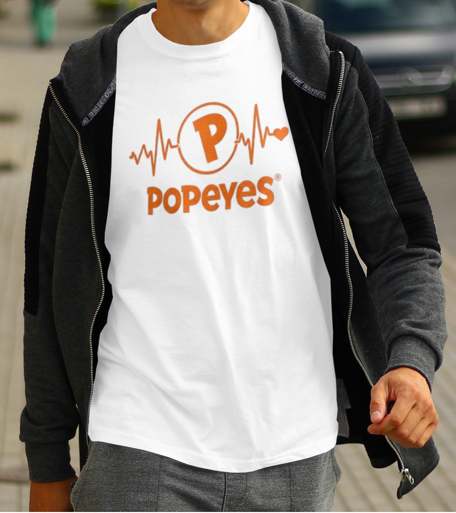 Heartbeat Lover Popeyes Addiction T-Shirt