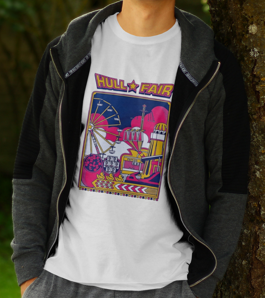 Hull Fair Patties Carnival Ferris Wheel And Helter Skelter Fun Attractions T-Shirt