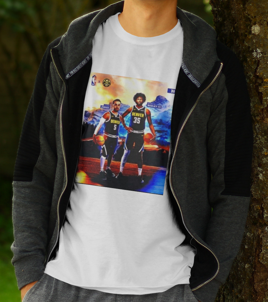 Denver Nuggets Tyus Jones Marvin Bagley III NBA Mountain T-Shirt