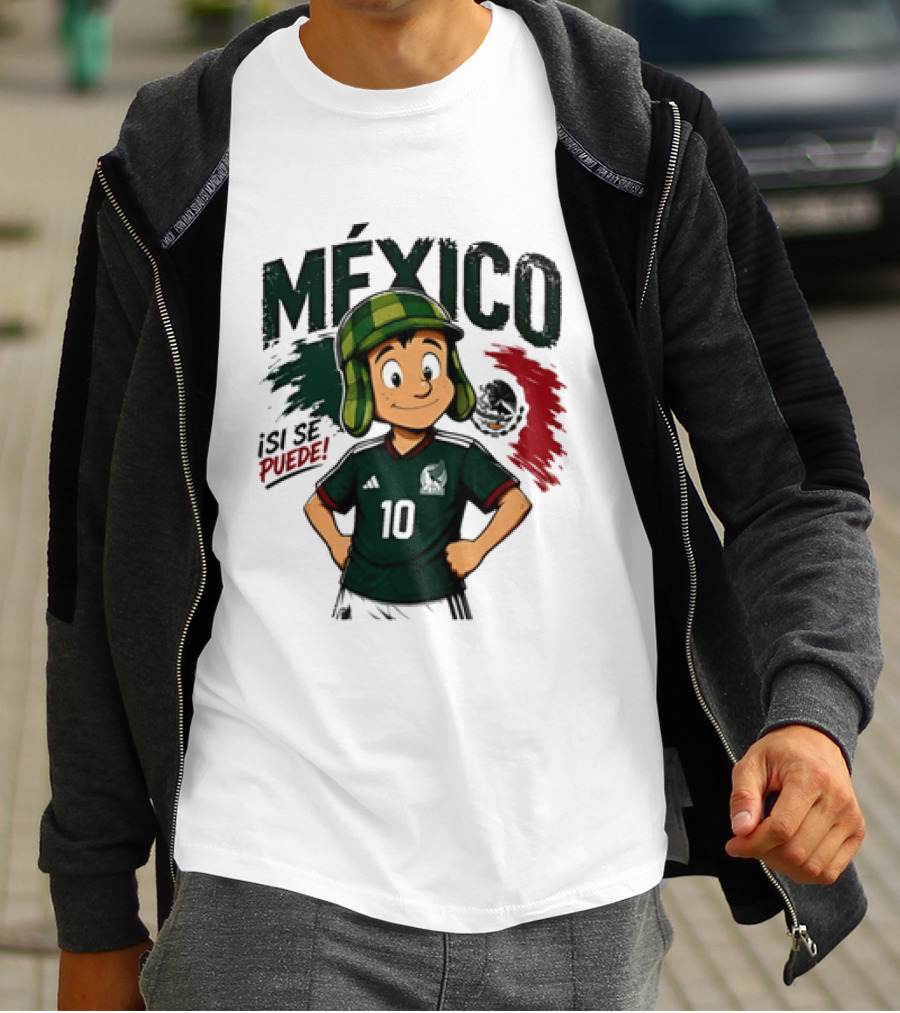 México El Chavo Del Ocho Isi Se Puede Football Soccer Jersey 10 T-Shirt