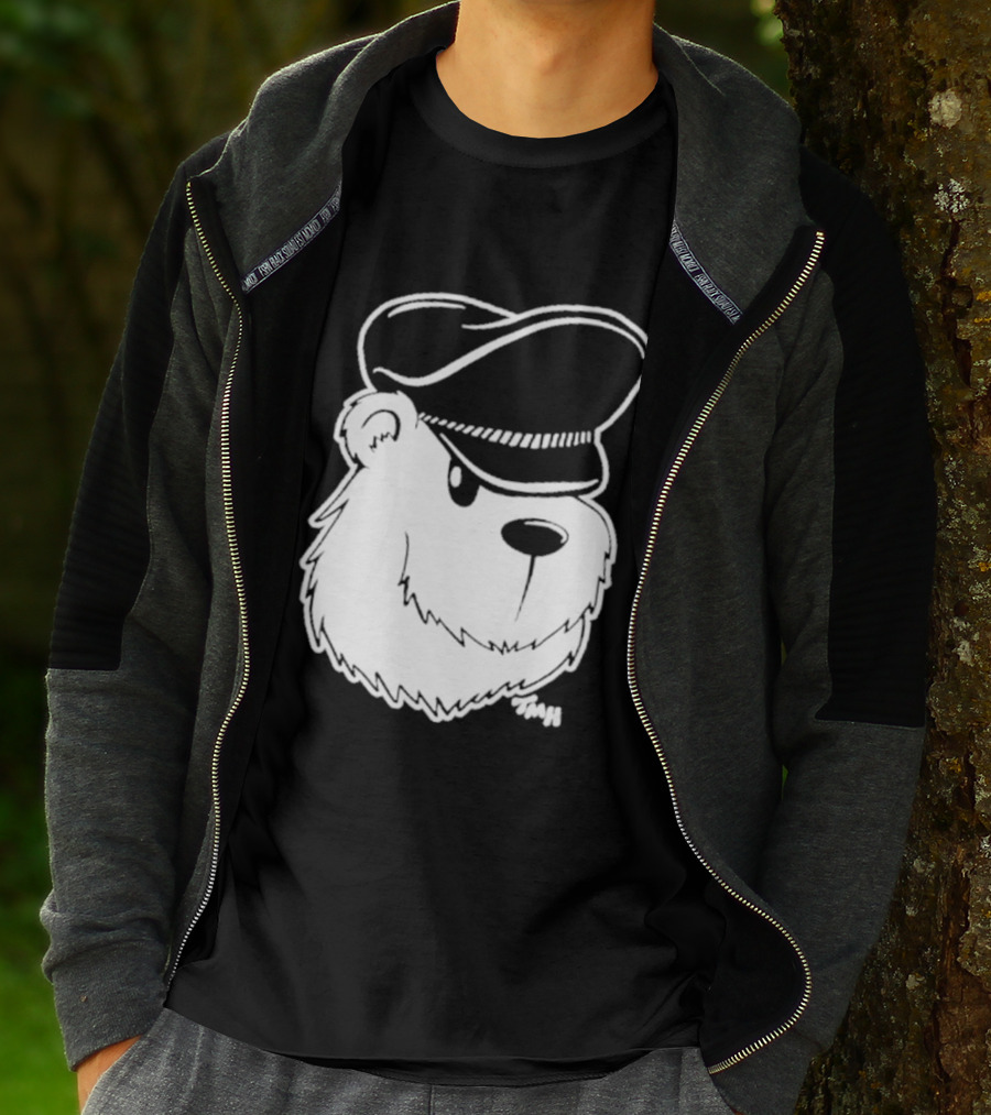 Bear With Police Officer Hat T-Shirt