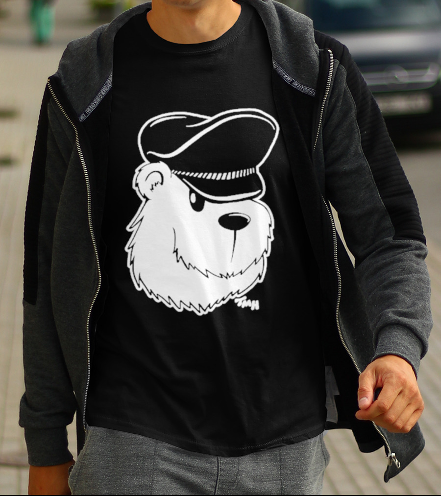 Bear With Police Officer Hat T-Shirt