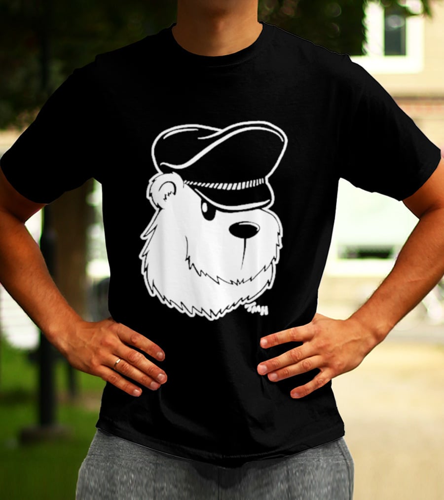 Bear With Police Officer Hat T-Shirt